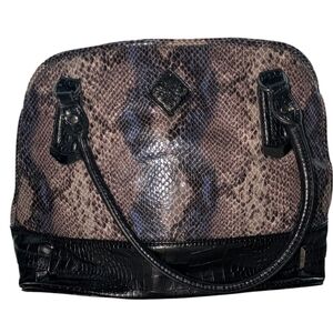 Vera Wang Snake Print Satchel